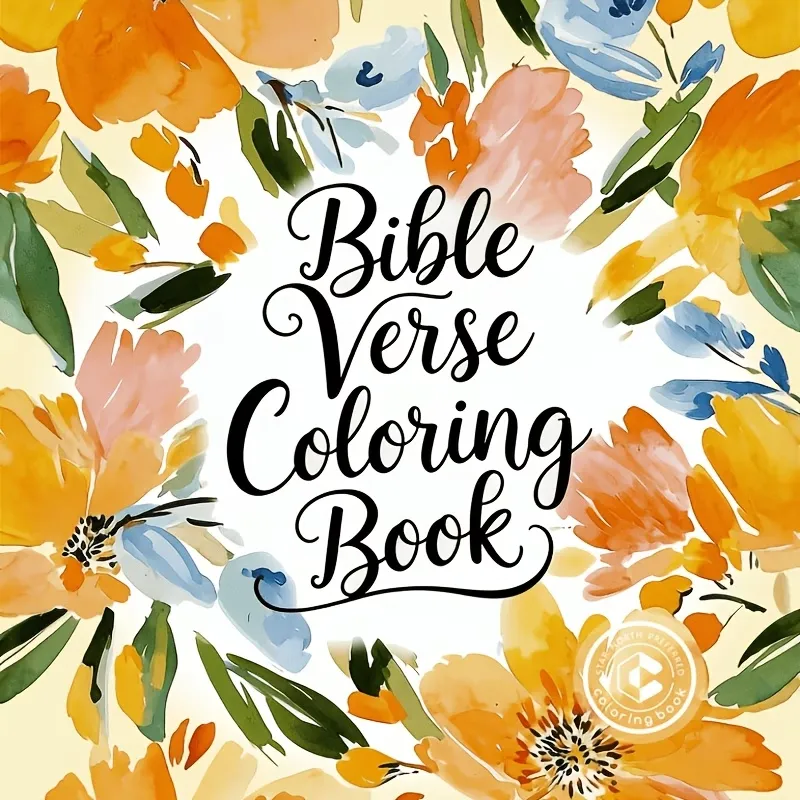Coloring Books - Bible Verse Yellow Flowers