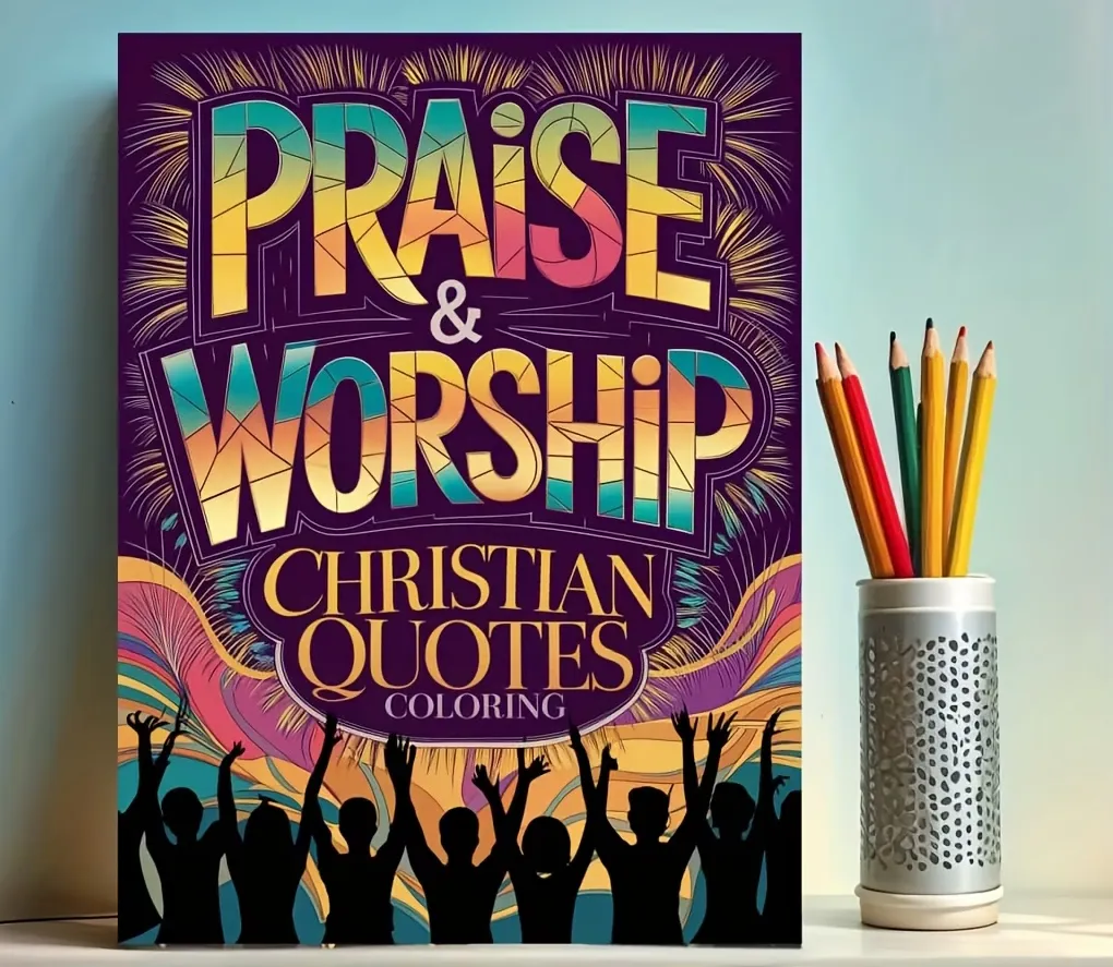 Coloring Books - Praise and Worship Christian Quotes