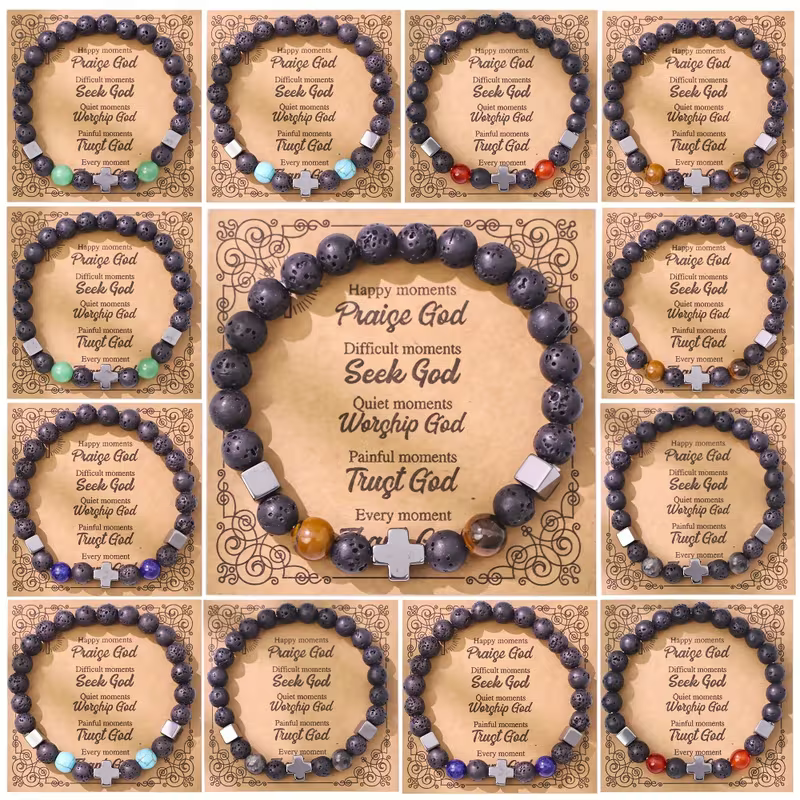 Bracelets - Cross Charm and Card