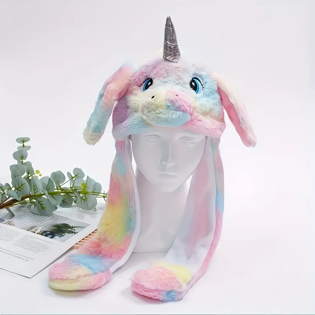 Hats - Rainbow Unicorn Movable Ears