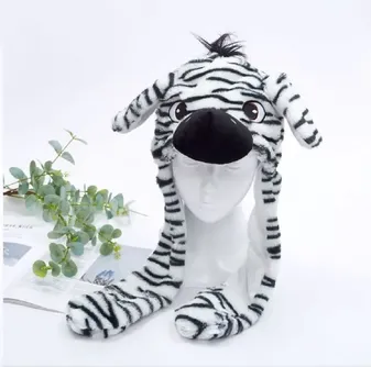 Hats - Zebra Movable Ears