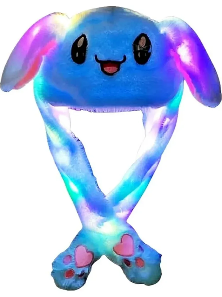 Hats - Blue Rabbit With LED Movable Ears
