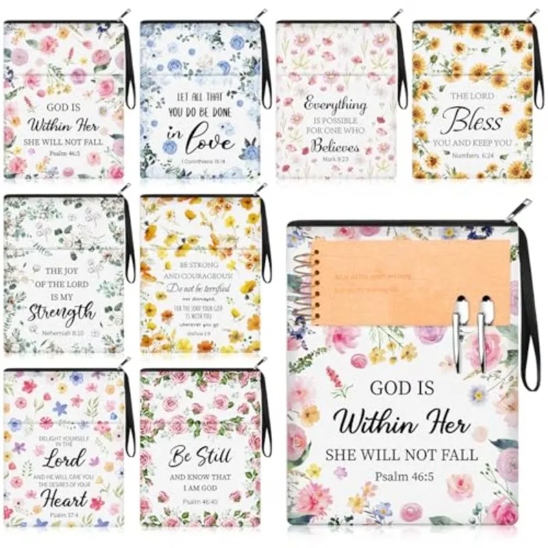 Bags - Floral Bible Verse Bible Bag