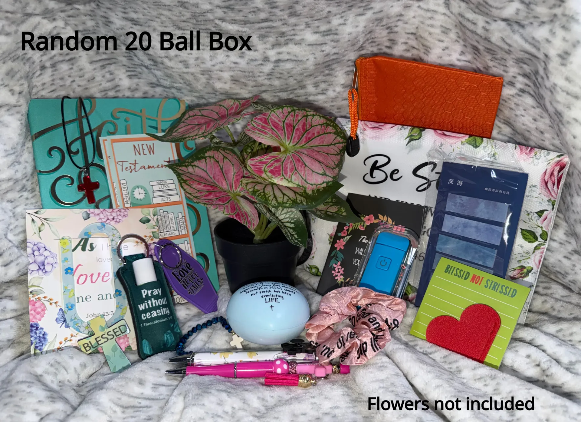 "The Blessing" - Christian Mystery Box (Yellow, 10 Balls)