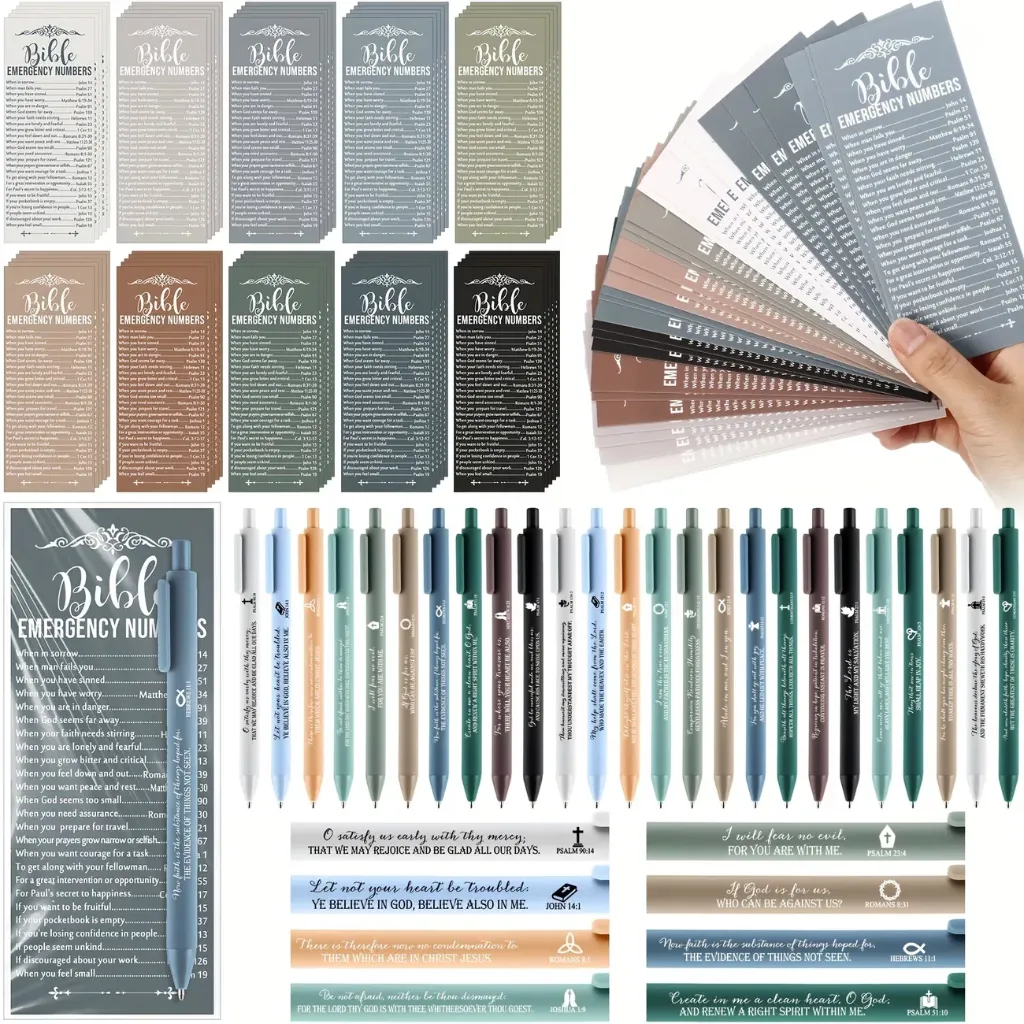 Bookmarks - Emergency Numbers w/Pen